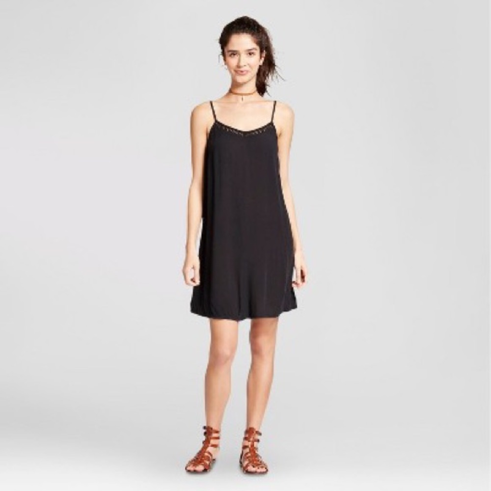 Black Woven Slip Dress - Mossimo Supply Co.